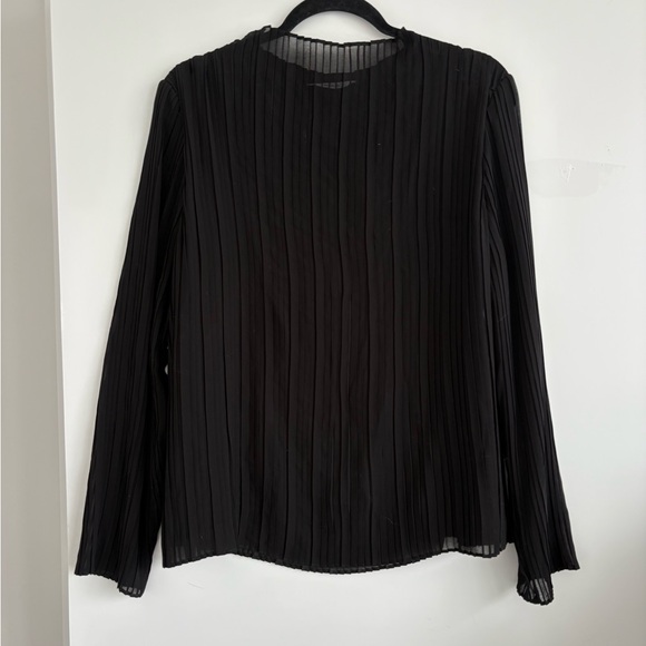 Ricki's Tops - Ricki’s Black Pleated Women's Top mock neck